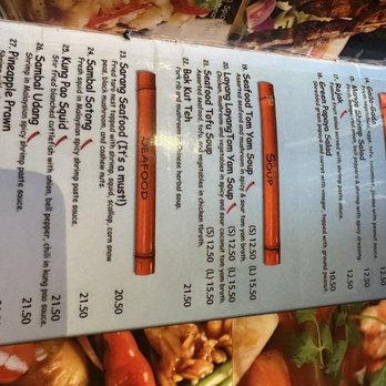 Layang Layang - Menu - Malaysian Near Me - Milpitas, California