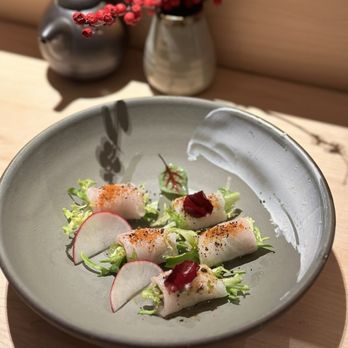 Katami - yellowtail dish / ig: @joyyeats - Sushi Bars Near Me - Houston, Texas