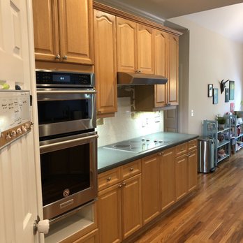 Quality Pro Painting - We painted interior kitchen cabinets. Before/ After. - Painters Near Me - Duluth, Georgia