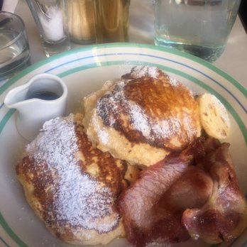 Granger & Co - Ricotta Hotcakes , Banana & Honeycomb Butter Blurry pic, but these are it! - Modern European Near Me - London, XGL Granger & Co - Ricotta Hotcakes , Banana & Honeycomb Butter Blurry pic, but these are it! - Modern European Near Me - London, XGL