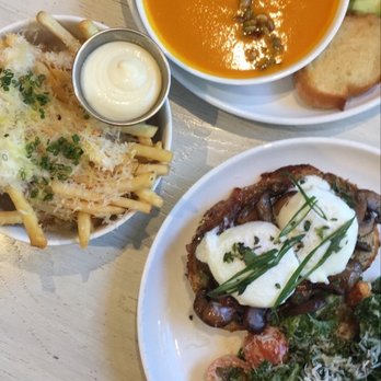 Forthright - Wild mushroom toast Truffle fries Kale ceasar Beet salad - Cafes Near Me - Austin, Texas Forthright - Wild mushroom toast Truffle fries Kale ceasar Beet salad - Cafes Near Me - Austin, Texas