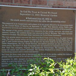Beaumont Botanical Gardens - 911 Memorial