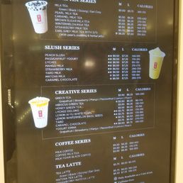 Menu as of May 2024