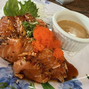 Master Sushi - Salmon Tataki! My favorite!! - Sushi Bars Near Me - Folsom, California