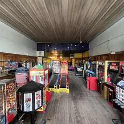 Moon Arcade - View inside from the front.