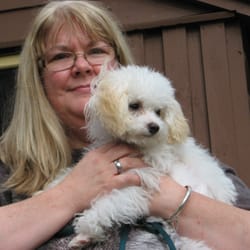 Shear Elegance Pet Grooming - Deb with our new addtion Cody