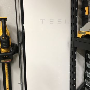 LA Solar Group - Tesla Power Wall battery backup in garage. - Solar Installation Near Me - Sun Valley, California