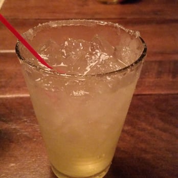 Revolucion - House margarita with sugar rim. Lilikoi margarita with spicy rim in the background. Both are amazing! - Mexican Near Me - Indianapolis, Indiana