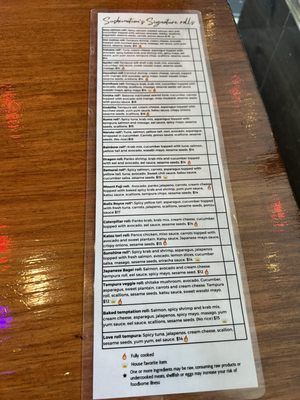 Menu photo 1 sushimotion tampa, FL