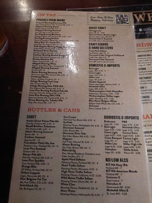 Menu photo 4 Three Dollar Deweys Portland, ME