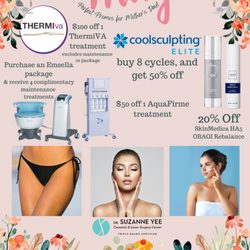 Suzanne Yee, MD - May Promos are perfect for you, or the Mom in your life! Call TODAY to learn more, 501-224-1044!