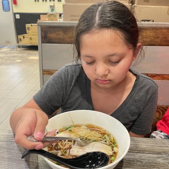 Motto Ramen - My picky eater loved this dish. Don't mind her facial expression...she was so tired - Ramen Near Me - Westminster, California Motto Ramen - My picky eater loved this dish. Don't mind her facial expression...she was so tired - Ramen Near Me - Westminster, California