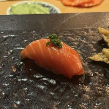 Shinn West - Salmon with Ginger & Scallions - Sushi Bars Near Me - New York, New York Shinn West - Salmon with Ginger & Scallions - Sushi Bars Near Me - New York, New York