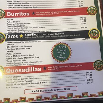 Mexico Lindo - Menu - Mexican Near Me - Bethlehem, Pennsylvania Mexico Lindo - Menu - Mexican Near Me - Bethlehem, Pennsylvania