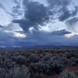 Storm rolling in from the West (view from tent-site #9)