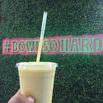 Bowl Shake - Food- Mango Aloha (Almond Milk substituted for Orange Juice) - Juice Bars & Smoothies Near Me - Cliffside Park, New Jersey