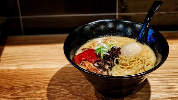 Photo of Menya Daruma - Charlotte, NC, US. Spicy Tonkotsu Red