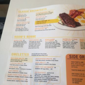 Breakfast Room - the menu for breakfast room - Breakfast & Brunch Near Me - Toronto, Ontario