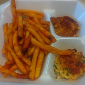 Mazyck's Grille - Crab cakes and fries combo - Food Trucks Near Me - Mount Pleasant, South Carolina Mazyck's Grille - Crab cakes and fries combo - Food Trucks Near Me - Mount Pleasant, South Carolina