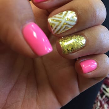 Magic Nails - Shellac nails with design by Jenny! She is amazing and she does her design freehand!!  Very talented young lady!! - Nail Salons Near Me - Ypsilanti, Michigan