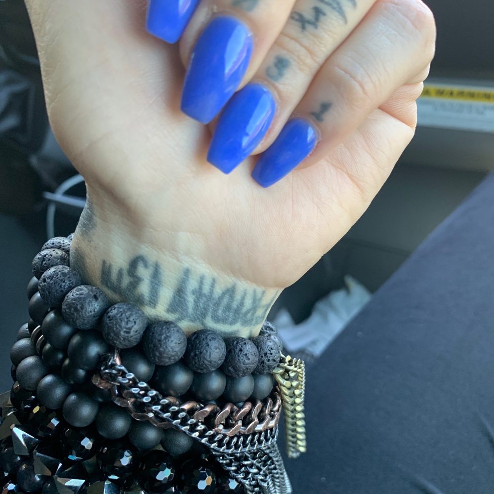 Fancy Nails & Spa - BM11 (I believe) dip color with coffin nails - Nail Salons Near Me - Temecula, California