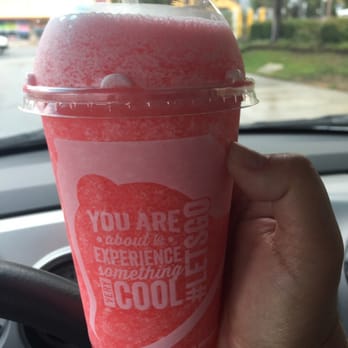 Taco Bell - Starburst strawberry freeze!  Tastes just like the candy!  Beware!!!!! - Fast Food Near Me - Sunland, California