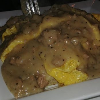 Skillet - Turkey jalapeno sausage gravy and biscuit - New American Near Me - Columbus, Ohio Skillet - Turkey jalapeno sausage gravy and biscuit - New American Near Me - Columbus, Ohio