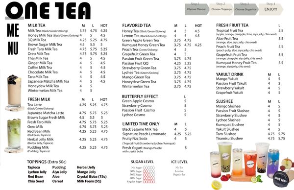 Menu photo 7 One Tea House Falls Church, VA