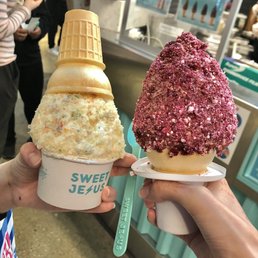 kid sized birthday cake and red velvet themed ice creams - $13.56