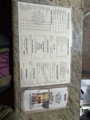 Menu photo 1 Village Pizza Big Bear Lake, CA