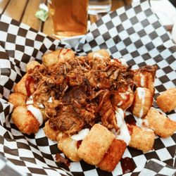 The Grizzly Paw Brewery Taproom - Pulled pork tots