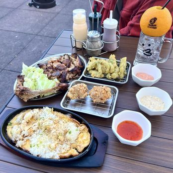 Gaburi Chicken - Bone-in Chicken, Shishito Peppers, Thigh, Garlic Rice, & Orange Soda (ig: @cravingswithcat) - Izakaya Near Me - Torrance, California Gaburi Chicken - Bone-in Chicken, Shishito Peppers, Thigh, Garlic Rice, & Orange Soda (ig: @cravingswithcat) - Izakaya Near Me - Torrance, California