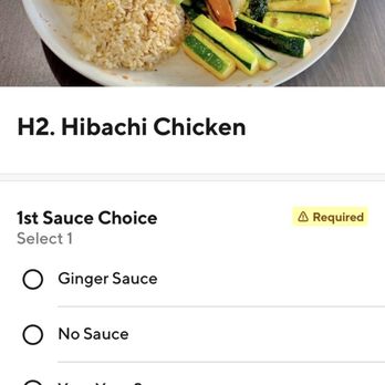 Hibachi Express - What it looks like on DoorDash but not really what you receive - Steakhouses Near Me - Indianapolis, Indiana
