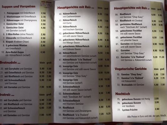 Menu photo 1 Mr. Van Scharbeutz, SH Menu photo 1 Mr. Van Scharbeutz, SH