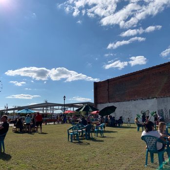 Casita Brewing - Beautiful day to sit in the beer garden and see the whirligig park! - Beer Gardens Near Me - Wilson, North Carolina