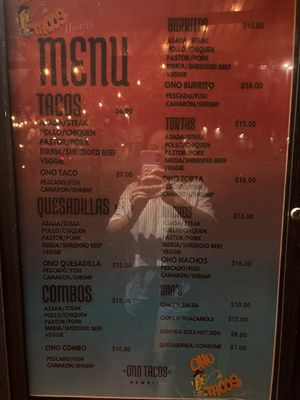 Menu photo 2 Ono Tacos Hawaii Maui, HI Menu photo 2 Ono Tacos Hawaii Maui, HI