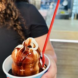 Dairy Queen - Sundae with chocolate syrup. No hot fudge