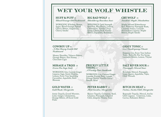 Menu photo 5 Wolf by Vanderpump at Caesars Republic Scottsdale Scottsdale, AZ Menu photo 5 Wolf by Vanderpump at Caesars Republic Scottsdale Scottsdale, AZ