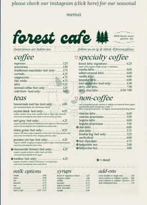 Menu photo 1 Forest Cafe Forest Hills, NY