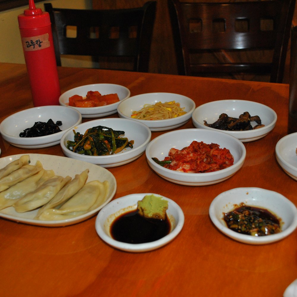 Keum Soo Kang San - Banchan (Sides) and Mandu (Pot stickers) - Korean Near Me - LaGrange, Georgia