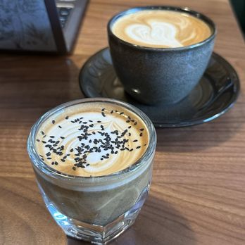 Loop Espresso Club - Black Sesame Espresso and Almond Latte - Coffee & Tea Near Me - Los Angeles, California