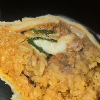 Jalisco Taqueria - Chile relleno burrito with pastor meat added for 2 dollars extra where's the meat - Mexican Near Me - San Jose, California Jalisco Taqueria - Chile relleno burrito with pastor meat added for 2 dollars extra where's the meat - Mexican Near Me - San Jose, California