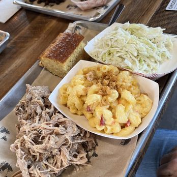 Longleaf Swine BBQ - Pork bbq with fantastic Mac n pimento cheese. Slow is very good - Southern Near Me - Raleigh, North Carolina