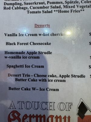 Menu photo 1 A Touch of Germany El Paso, TX Menu photo 1 A Touch of Germany El Paso, TX