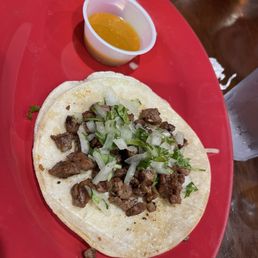 Carne asada taco