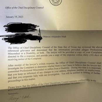 The Hull Firm - MARK HULL STATE BAR COMPLAINT - Criminal Defense Law Near Me - Austin, Texas The Hull Firm - MARK HULL STATE BAR COMPLAINT - Criminal Defense Law Near Me - Austin, Texas