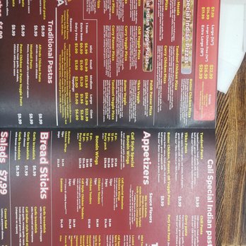 Cali Pizza - Menu (inside) - Salad Near Me - San Jose, California Cali Pizza - Menu (inside) - Salad Near Me - San Jose, California