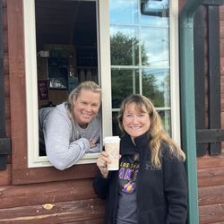 Erica's Coffee Cabin - Erica of Erica's Coffee Cabin and me!