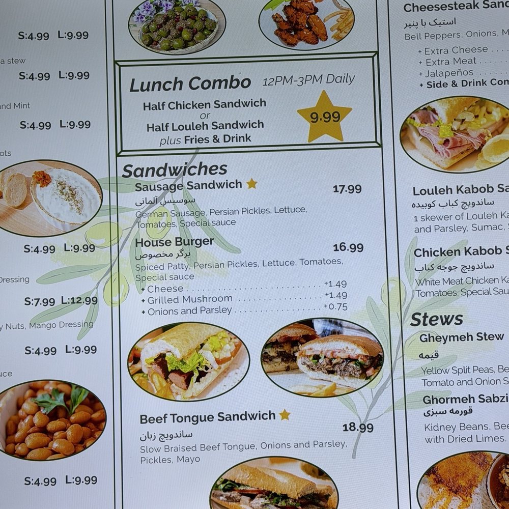 Zeytoon Café - Menu - Cafes Near Me - Glendale, California Zeytoon Café - Menu - Cafes Near Me - Glendale, California
