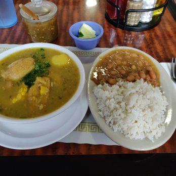 Los Arrieros - Thursday special: Chicken soup with choice of two sides (rice and beans). $7.75. - Colombian Near Me - Jackson Heights, New York Los Arrieros - Thursday special: Chicken soup with choice of two sides (rice and beans). $7.75. - Colombian Near Me - Jackson Heights, New York